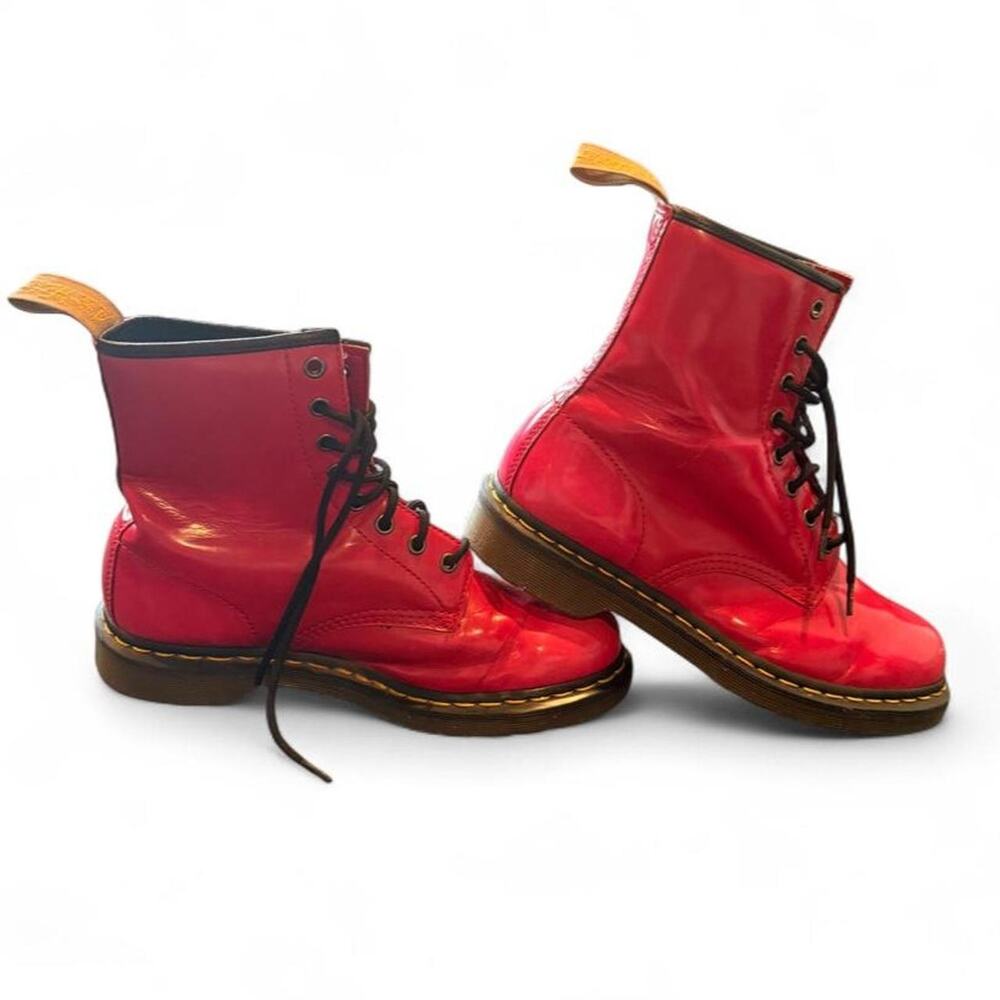 Vibrant pink dr martens 8 eye